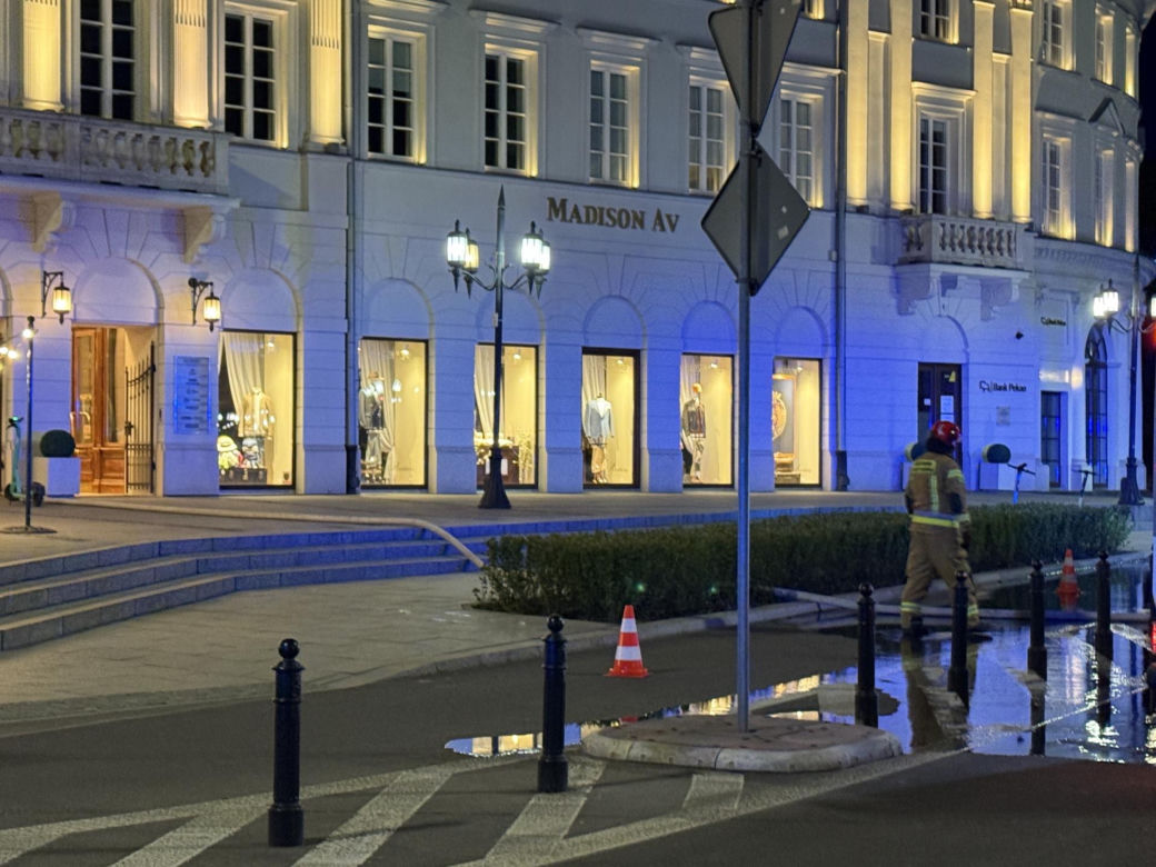 Pożar restauracji na placu Bankowym