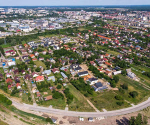 Trasa niepodległości z lotu ptaka. To największa drogowa inwestycja w Białymstoku