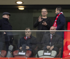 Znane osoby na meczu Polska - Albania w barażach o awans na Mistrzostwa Świata. Zobacz zdjęcia