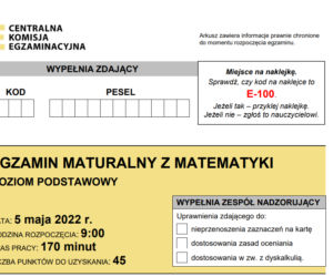 matura 2022 matematyka CKE