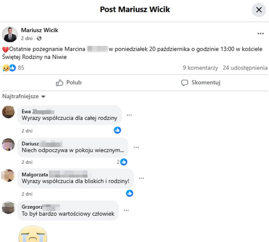 "Dobry, serdeczny". Puławy pogrążone w żałobie. W poniedziałek pogrzeb pana Marcina, którego zagryzły psy