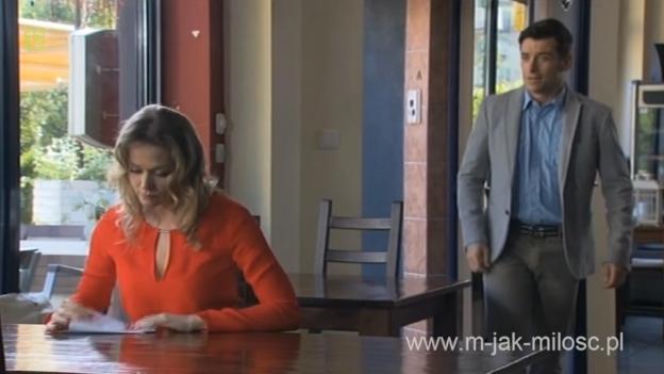 M jak miłość. Anna (Tamara Arciuch), Marek (Kacper Kuszewski)