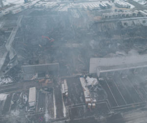 Wielki pożar magazynu pod Poznaniem. Skala zniszczeń poraża!