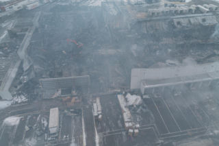 Wielki pożar magazynu pod Poznaniem. Skala zniszczeń poraża!