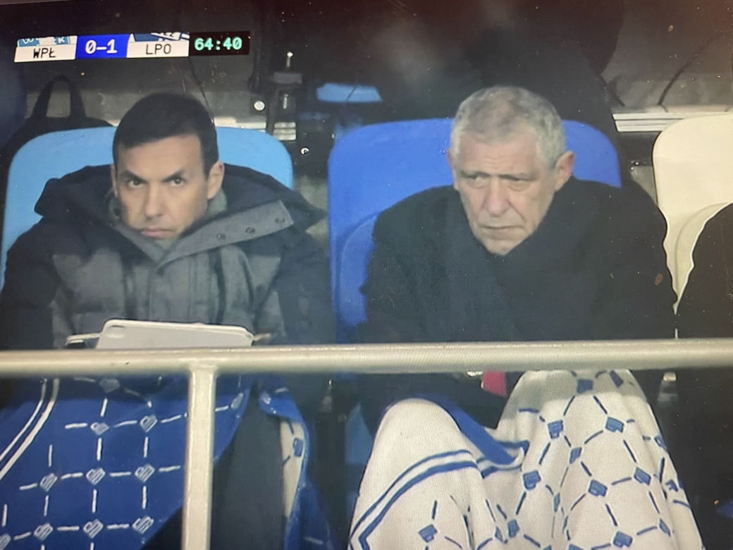 Fernando Santos na meczu w Płocku