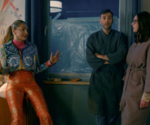 BrzydUla 2 odc. 66. Ula (Julia Kamińska), Marek (Filip Bobek), Violetta (Małgorzata Socha)