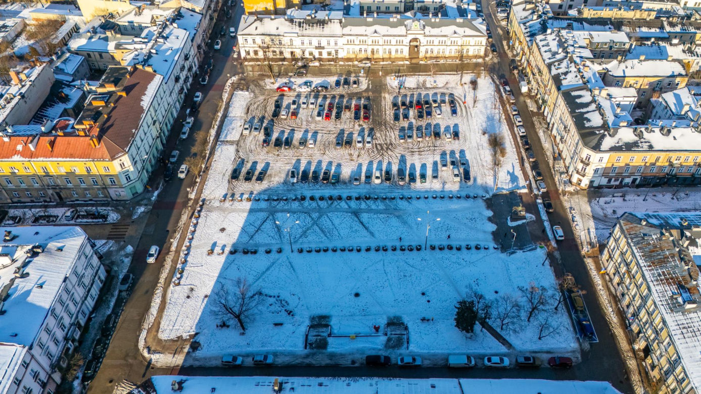 Plac Wolności w Kielcach przed przebudową