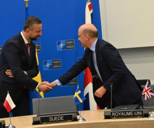 wicepremier - minister obrony narodowej Władysław Kosiniak-Kamysz wziął udział w spotkaniu ministrów obrony NATO w Brukseli