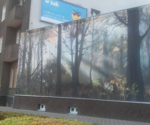 Leśny mural we Wrocławiu