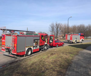 Pożar przy ul. Wrońskiej w Lublinie