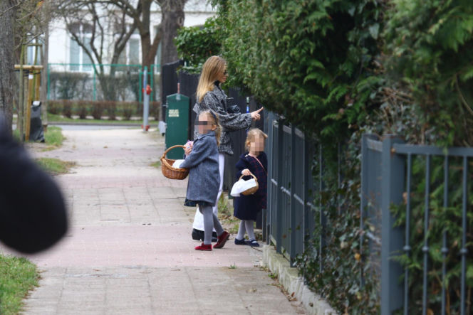 Kasia Tusk z córkami z koszyczkiem przyjechali do Donalda