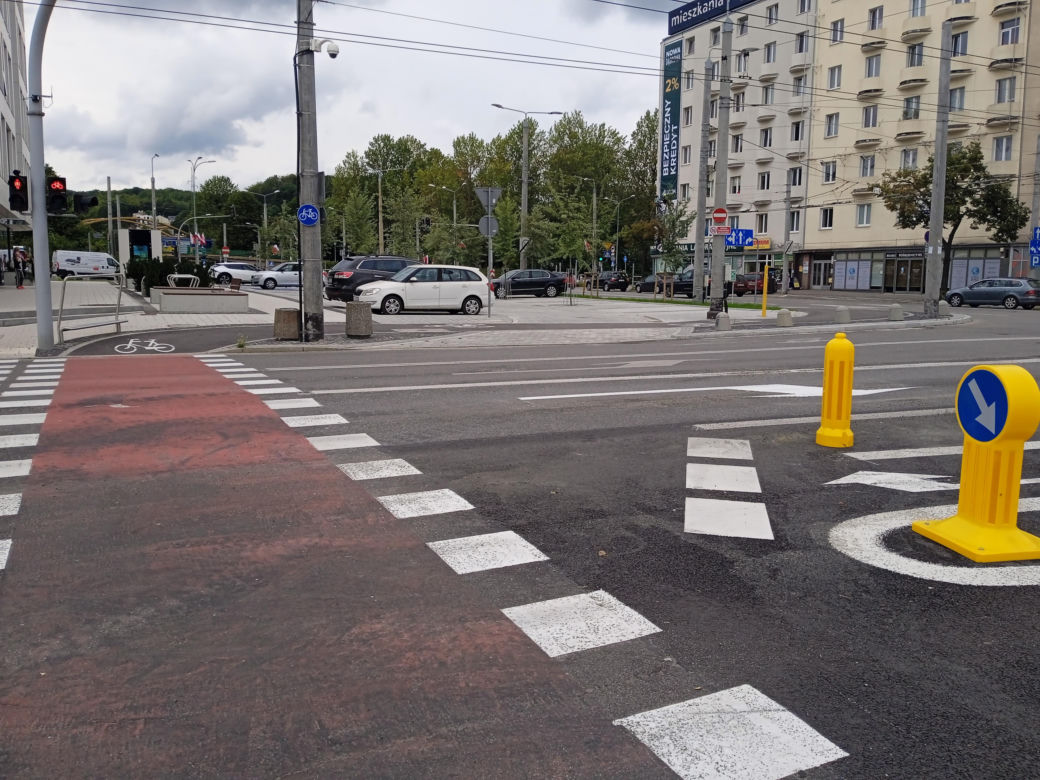 Ścieżka rowerowa przy Parku Centralnym w Gdyni