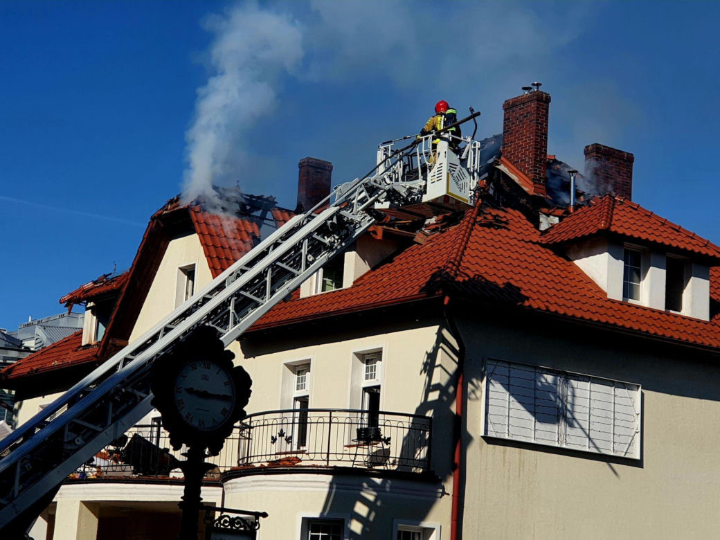 Pożar budynku przedszkola w Koszalinie. 10 osób ewakuowanych