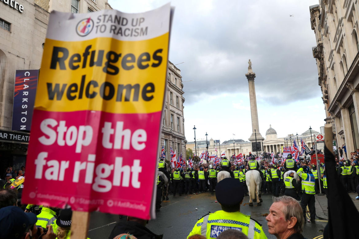 Ponad 100 tys. osób na marszu prawicy w Londynie