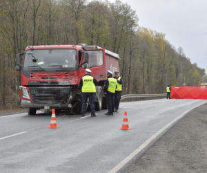 Śmiertelny wypadek na DK61