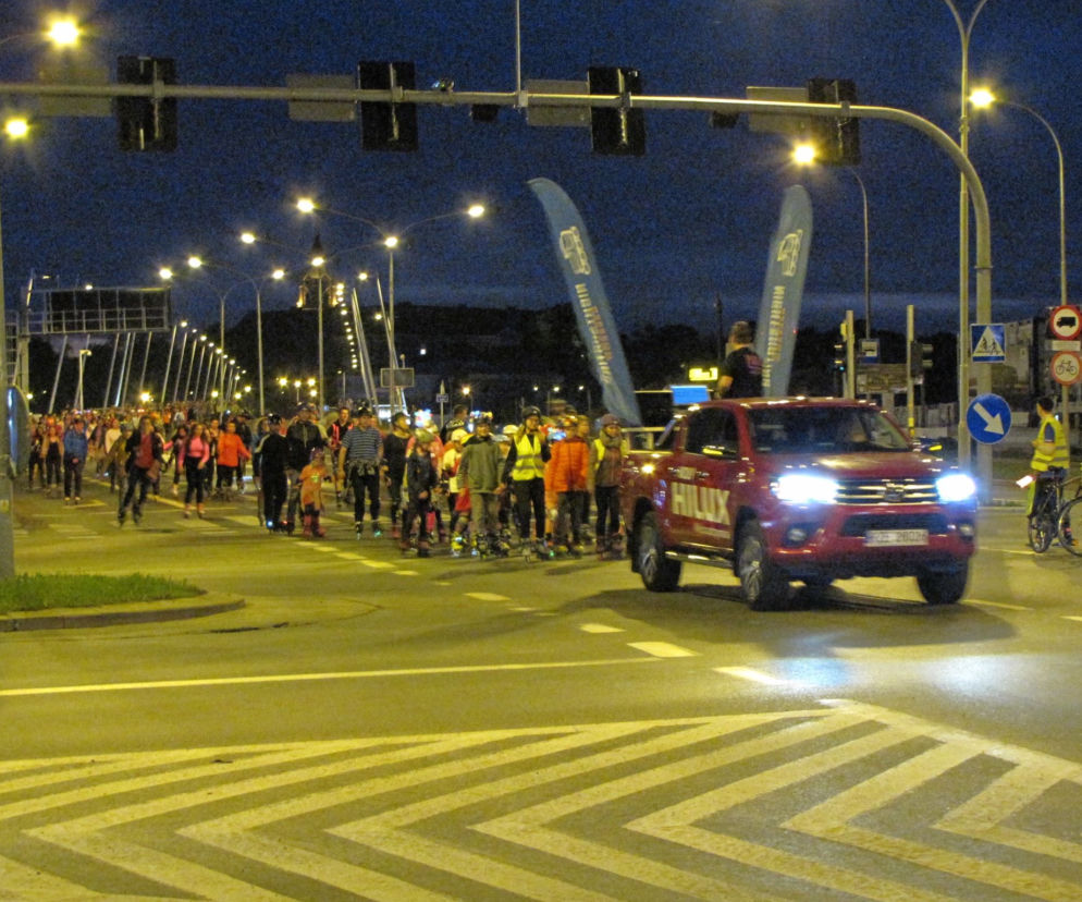 Rzeszów: Pół tysiąca osób na drugiej edycji Nightskatingu