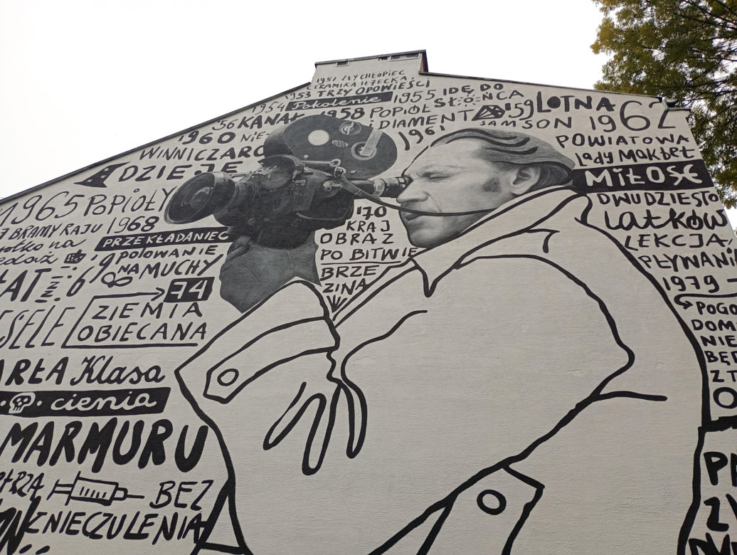Nowy mural w Krakowie na cześć Andrzeja Wajdy. Żona reżysera nie kryje zachwytu