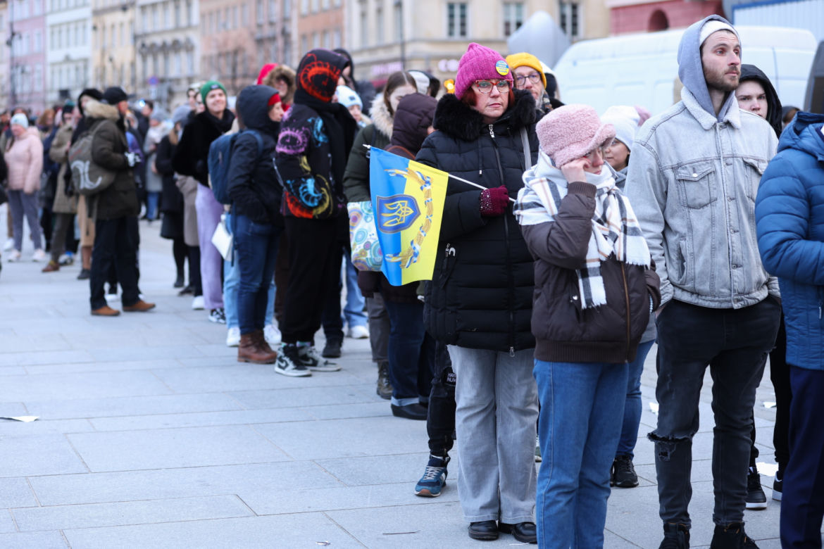 Wystąpienie Wołodymyra Zełenskiego na Zamku Królewskim w Warszawie