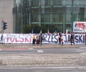 Czarny i biały protest w Poznaniu