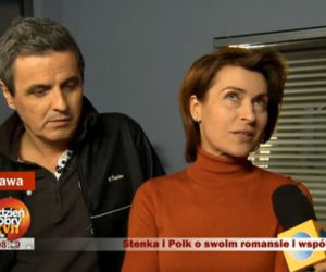 Dzień dobry TVN na planie serialu Lekarze. Piotr Polk, Danuta Stenka