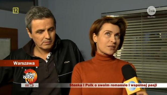 Dzień dobry TVN na planie serialu Lekarze. Piotr Polk, Danuta Stenka