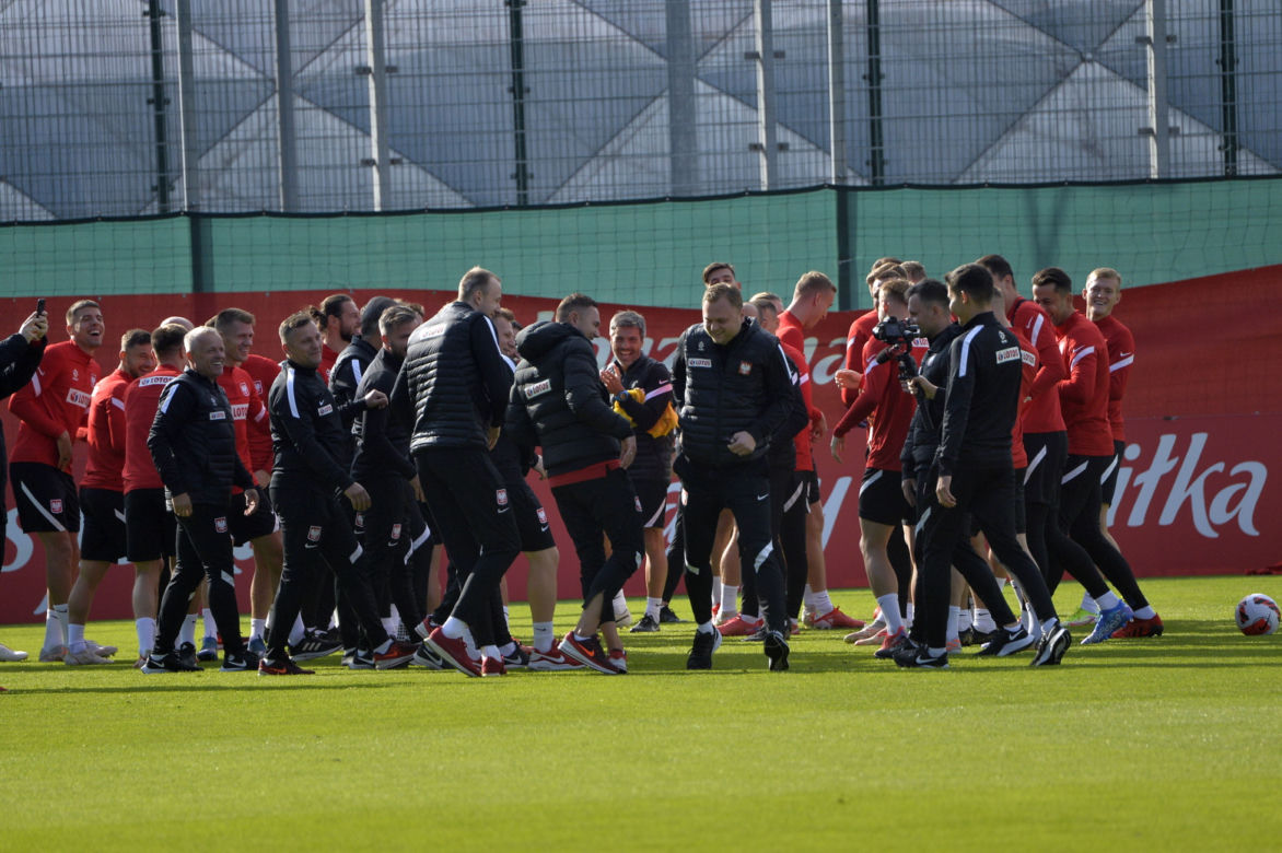 Trening reprezentacji na stadionie Legii