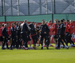 Trening reprezentacji na stadionie Legii
