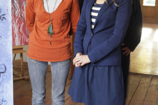 Ranczo 7 sezon. Lucy (Ilona Ostrowska), Kinga (Agnieszka Pawełkiewicz) - październik 2012 r.