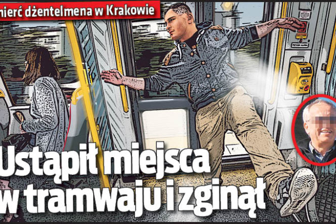 Ustąpił miejsca w tramwaju i zginął