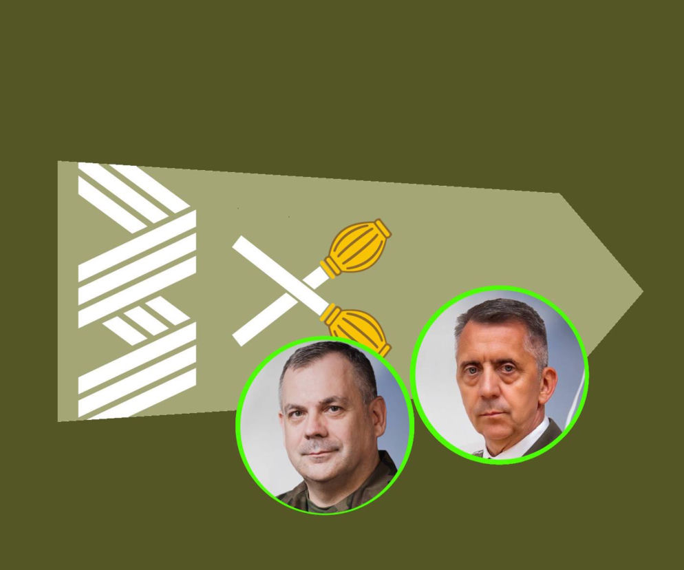 Pagon marszałka Polski z dwiema skrzyżowanymi buławami. Obok miniatury gen. Kukuły i gen. Wojciechowskiego na SE Portal Obronny.