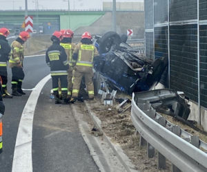 Wypadek na węźle A4 Tarnów-Centrum