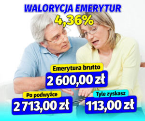 Waloryzacja 4,36 proc.