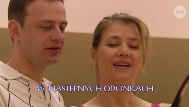 Na Wspólnej. Basia (Grażyna Wolszczak), Smolny (Łukasz Konopka)