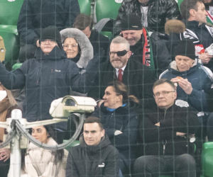 Grzegorz Braun. Mecz Ligi Konferencji Europy: Legia Warszawa - Sparta Praga