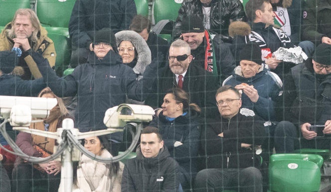 Grzegorz Braun. Mecz Ligi Konferencji Europy: Legia Warszawa - Sparta Praga