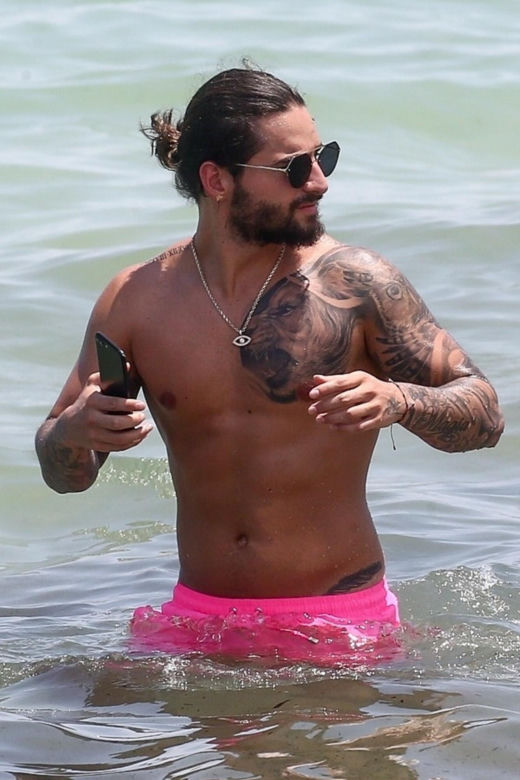 Maluma na wakacjach w Miami, 2018