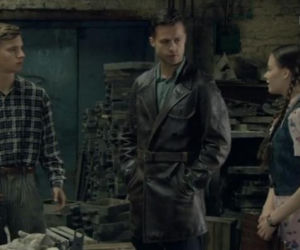 Czas honoru 7 sezon odc. 1. Zosia (Kasia Sawczuk), Apacz (Maciej Musiał), Bronek (Maciej Zakościelny)
