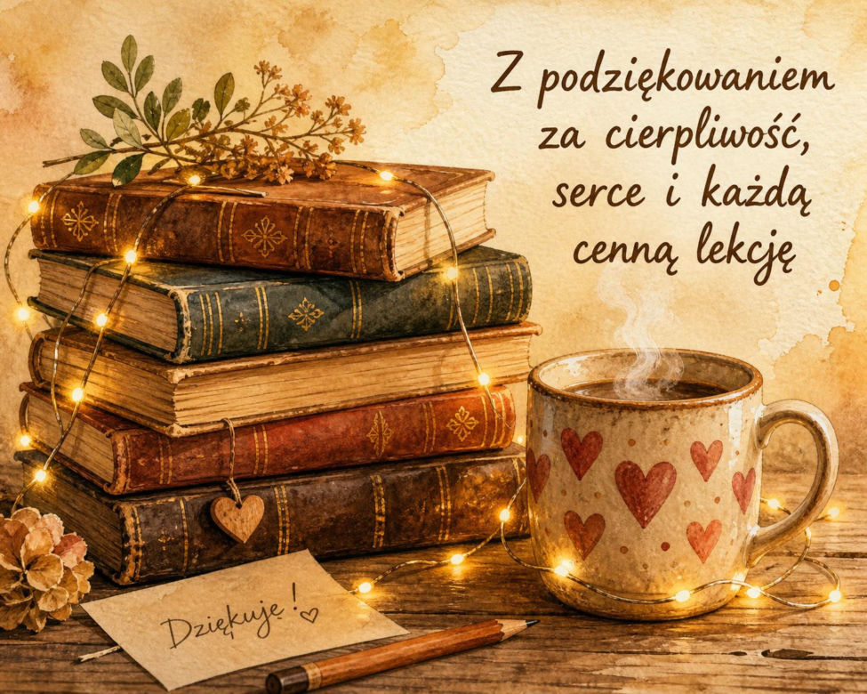 Kartka z życzeniami na Dzień Nauczyciela