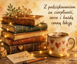 Kartka z życzeniami na Dzień Nauczyciela