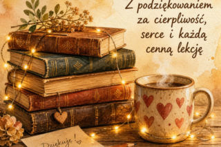 Kartka z życzeniami na Dzień Nauczyciela