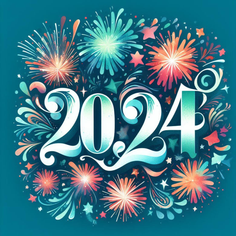 Kartki noworoczne na 2024 r.