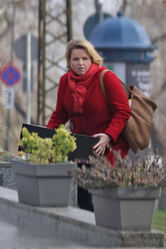 Katarzyna Bosacka w parku