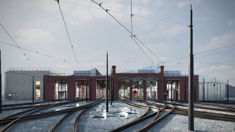 Zajezdnia Chocianowice w Łodzi według biura Rysy Architekci