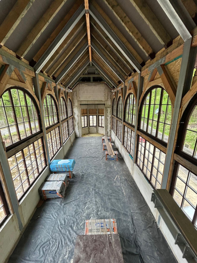 Pijalnia Dolnego Źródła w Świeradowie-Zdroju - zdjęcia z budowy i archiwalia