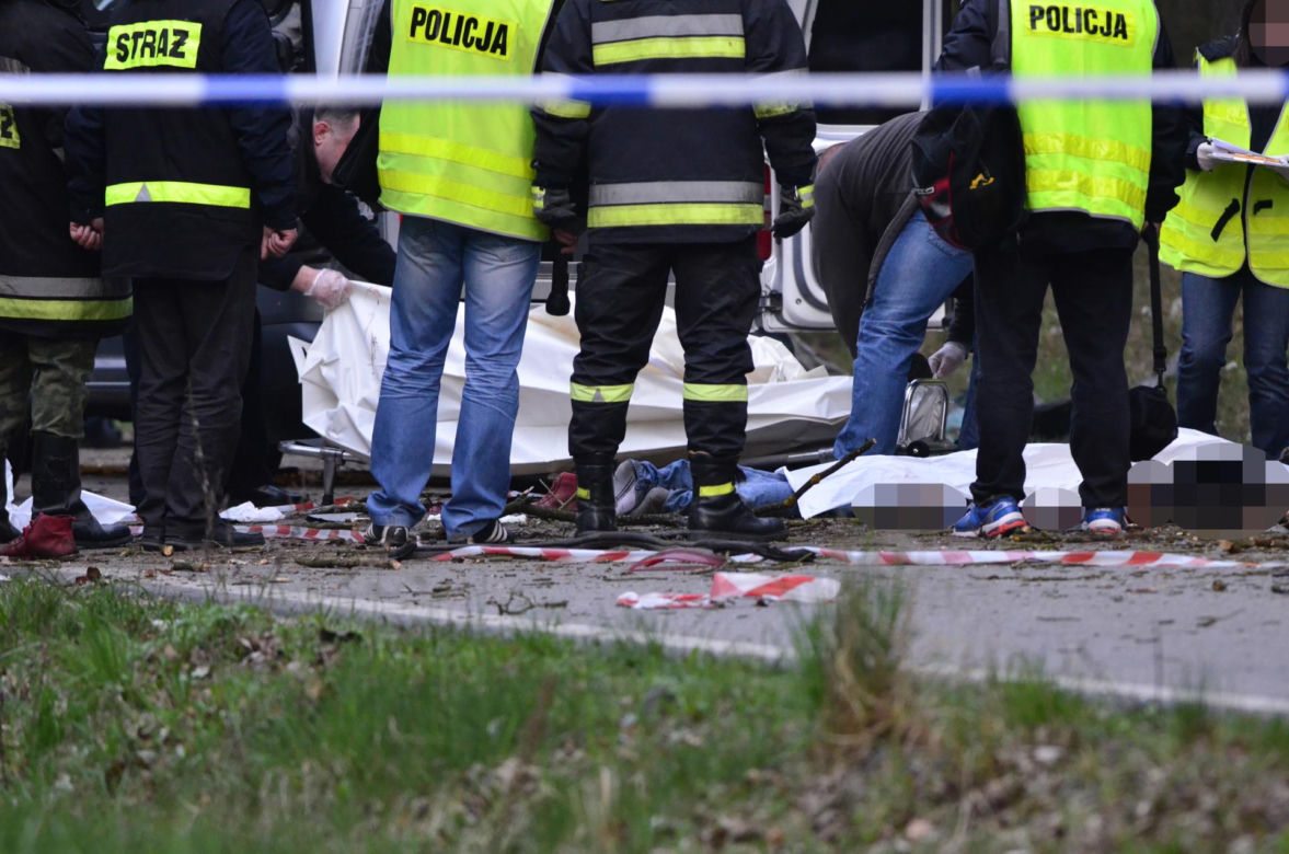 Tragiczny wypadek w Klamrach. Siedmioro nastolatków zginęło w nocy