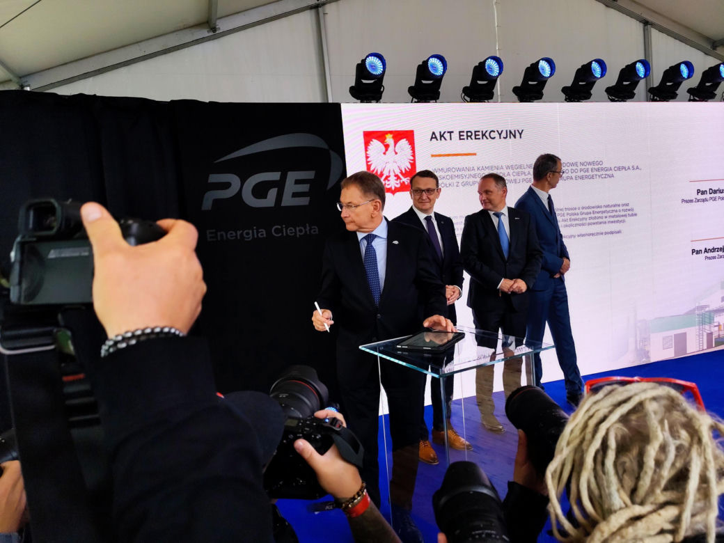 Wmurowanie kamienia węgielnego pod budowę nowego źródła ciepła dla Krakowa