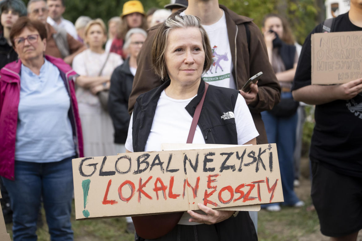 Protest w Piasecznie przeciwko Data Center