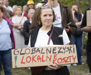 Protest w Piasecznie przeciwko Data Center