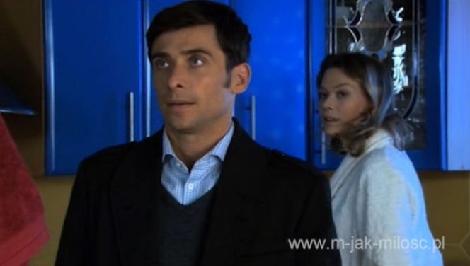M jak miłość. Anna (Tamara Arciuch), Marek (Kacper Kuszewski)