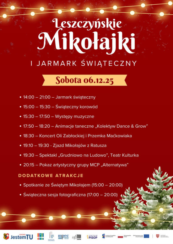 Świąteczny weekend w Lesznie. Od dziś do niedzieli Leszczyńskie Mikołajki i Jarmark Świąteczny